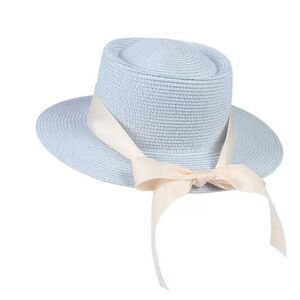 Sky Blue Straw Hat